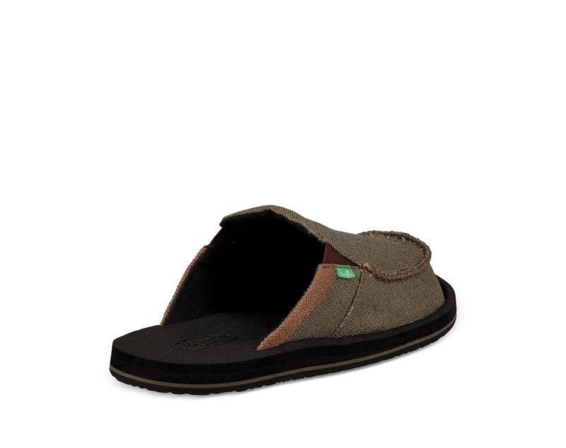 Sanuk You Got My Back III Men's Sidewalk Surfers Brown | Canada 283HAP